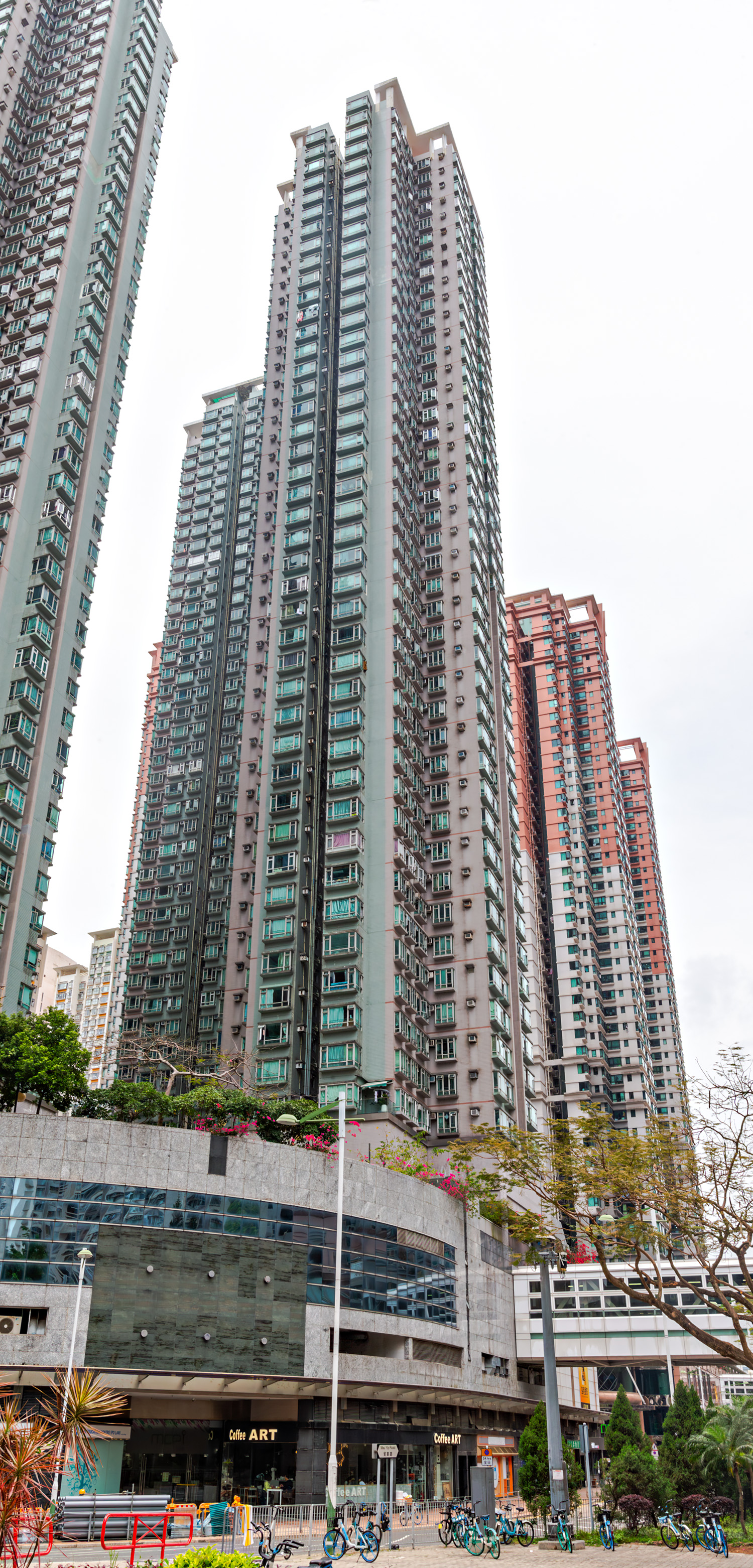 Metro City I Tower 2, Hong Kong - Looking up. © Mathias Beinling
